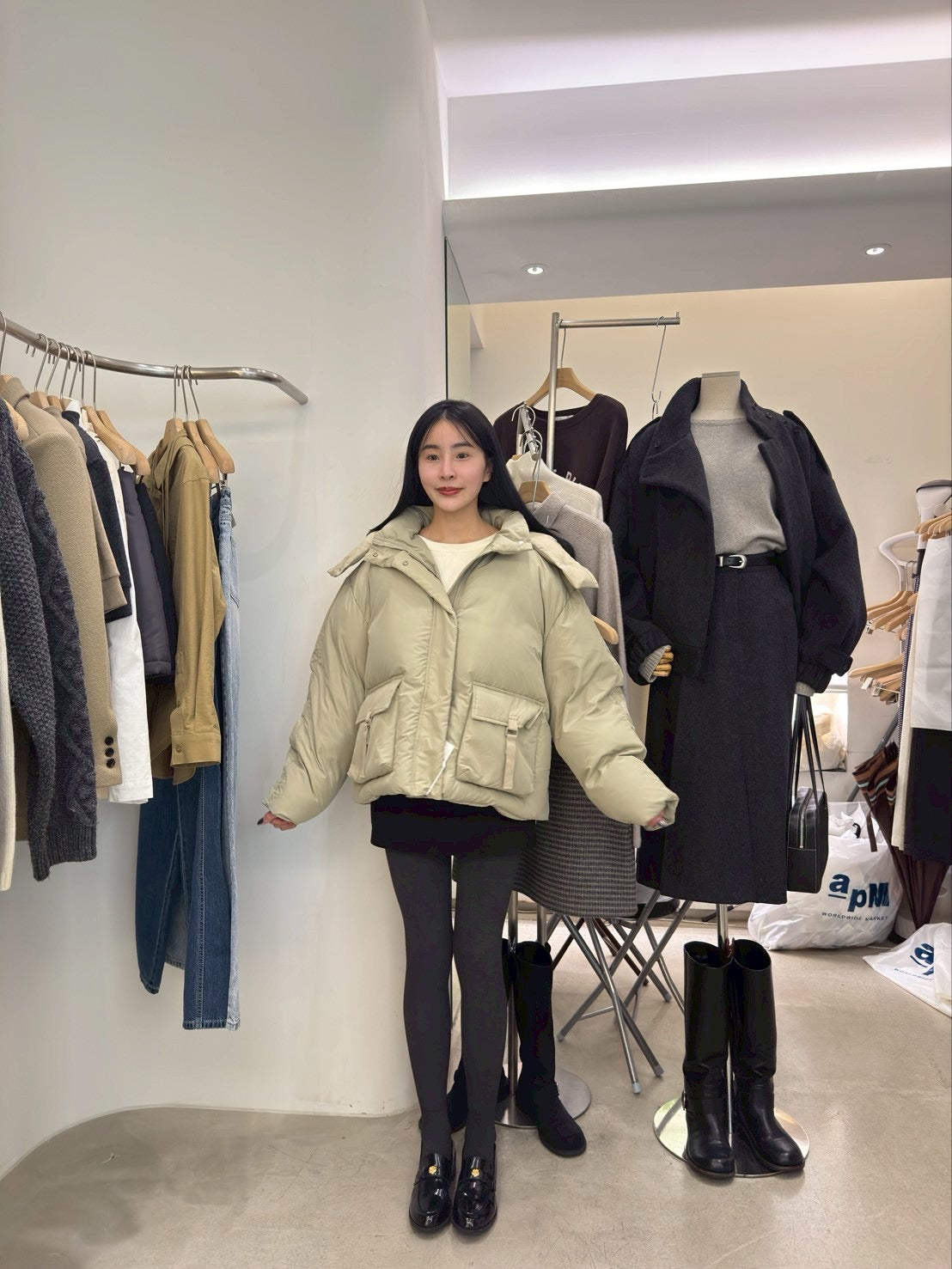 高訂款連帽鴨絨外套