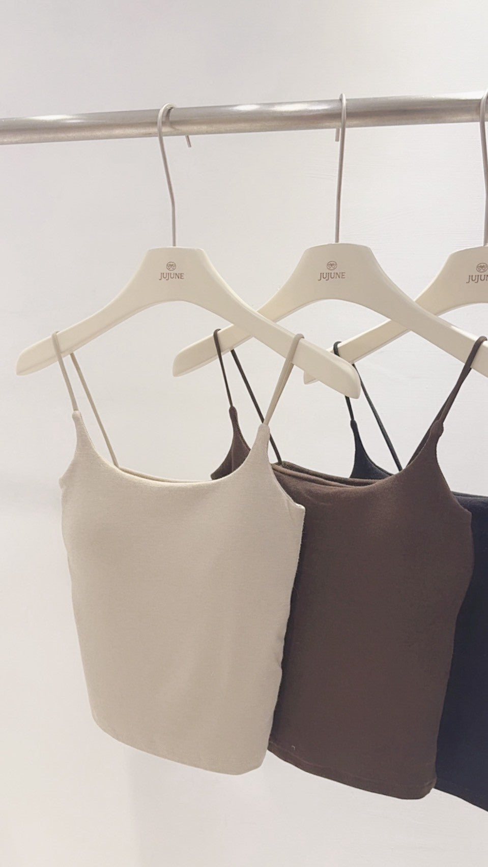 細肩帶磨毛小背心