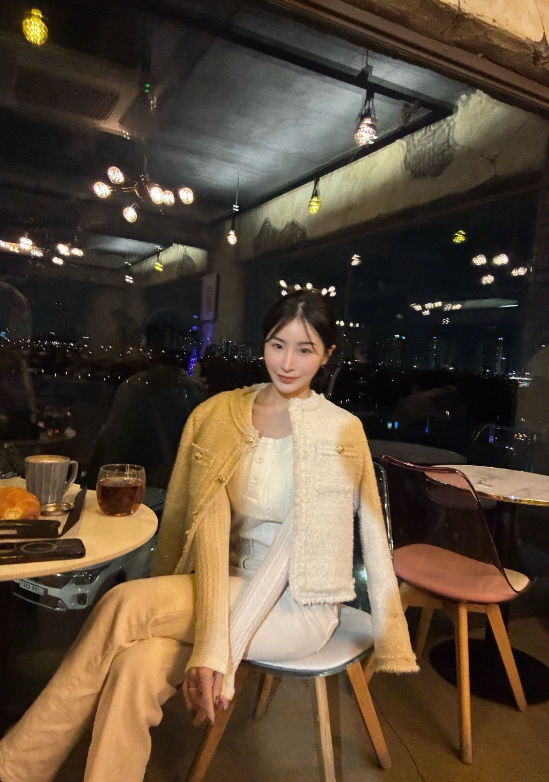 小香風羽絨外套