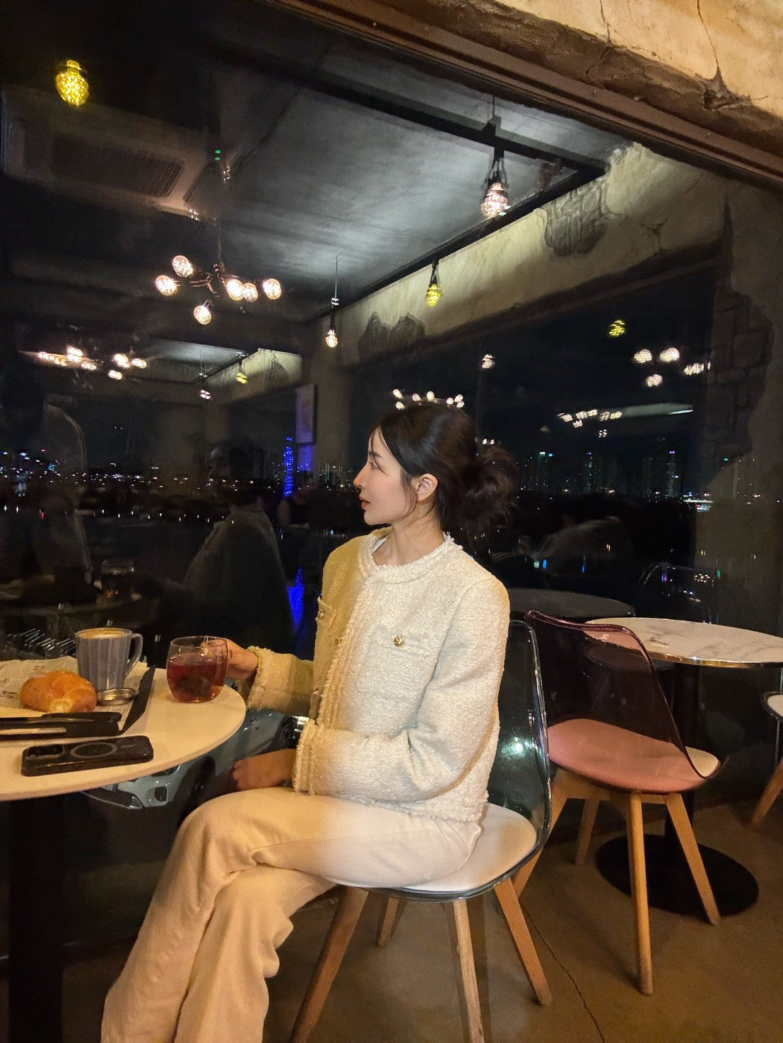 小香風羽絨外套