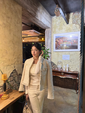 小香風羽絨外套