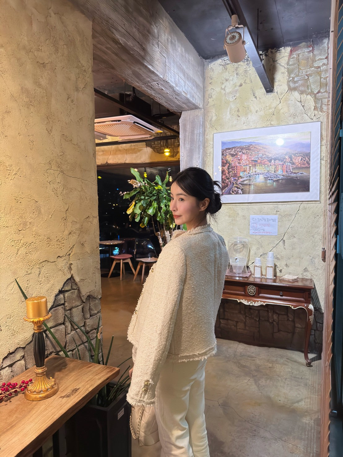 小香風羽絨外套