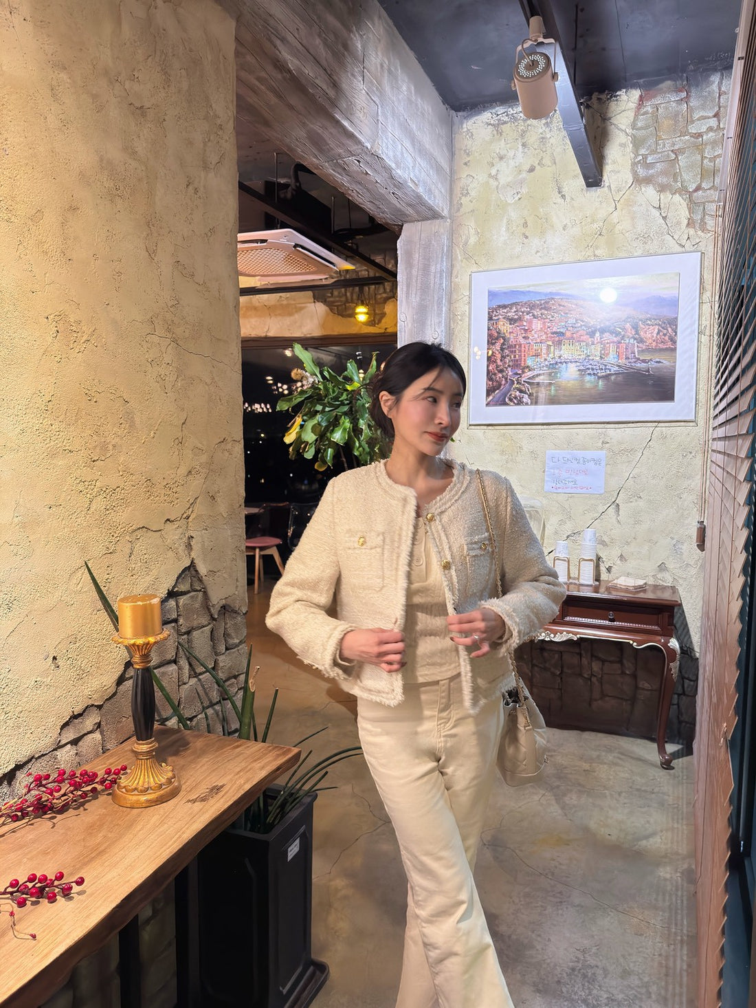 小香風羽絨外套