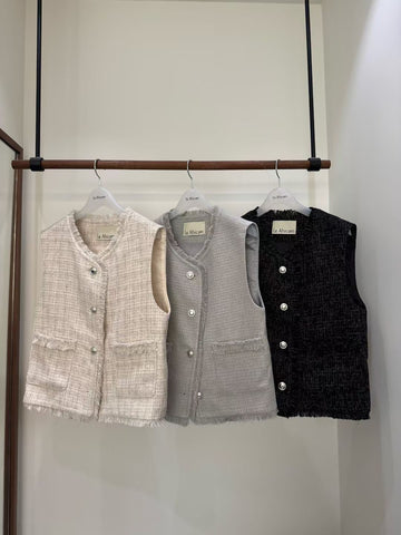 A08 輕奢感小香風背心