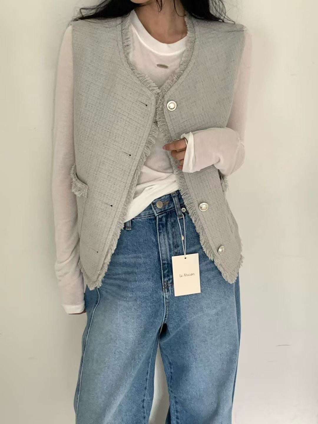 A08 輕奢感小香風背心