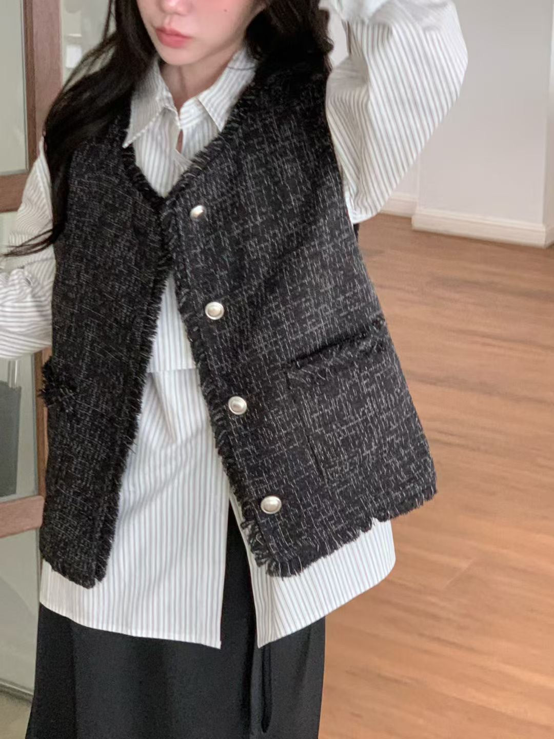 A08 輕奢感小香風背心