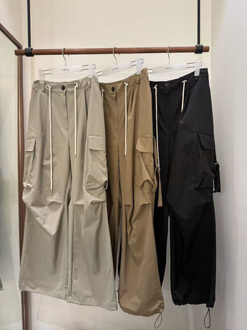 A11 設計款抓皺工裝褲