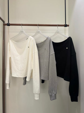 A12 寬領口質感衛衣