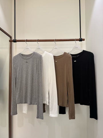 A13 銀扣圓領質感上衣