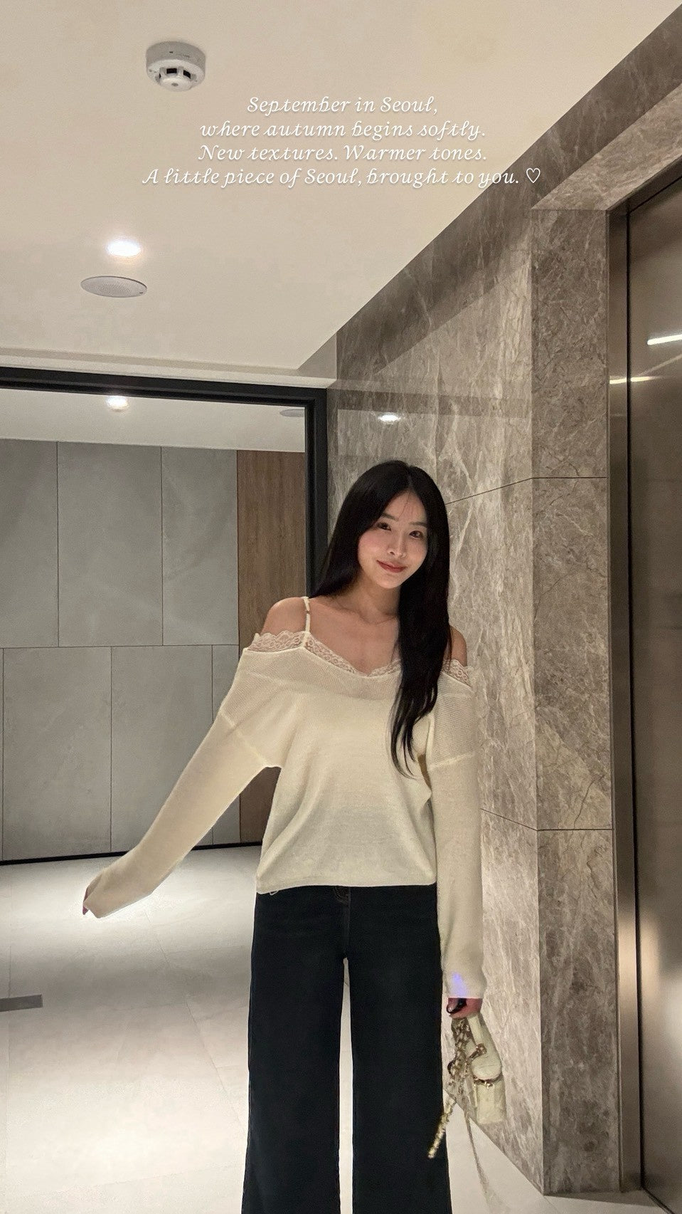 溫柔晚風蕾絲柔軟針織