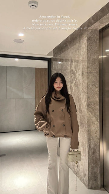 高訂款設計感風衣外套