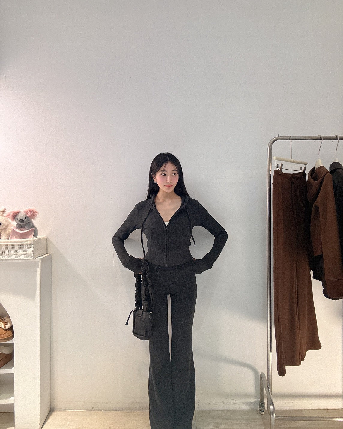 顯瘦發熱羊絨套裝