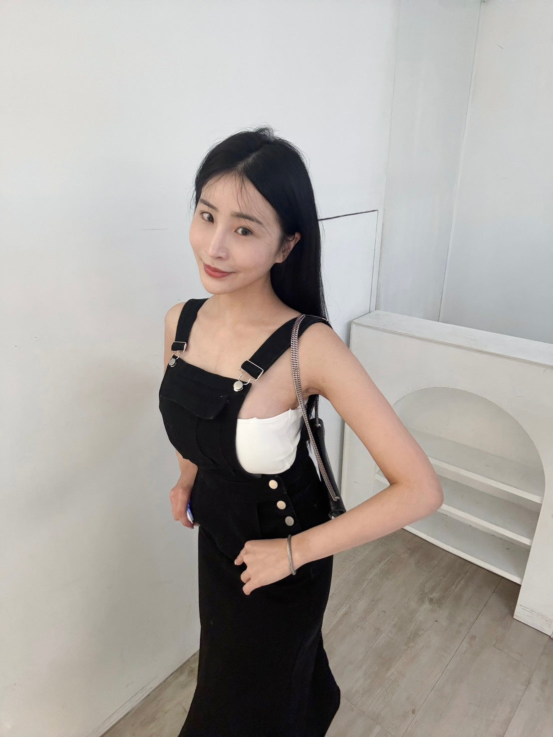 設計款吊帶魚尾牛仔洋