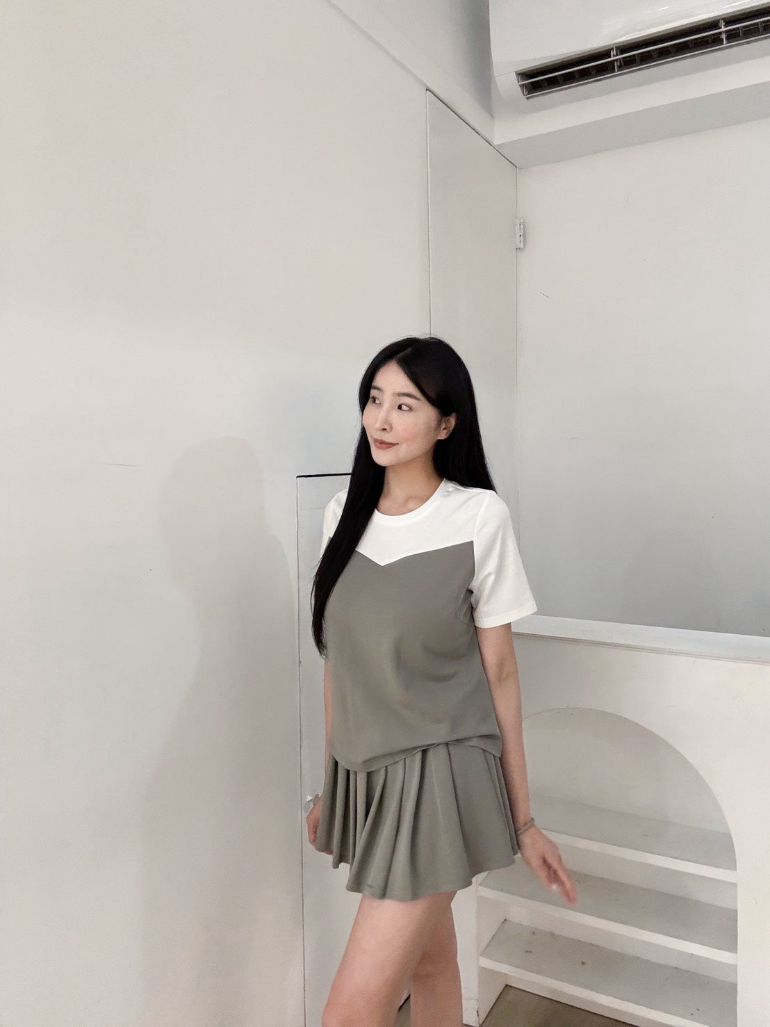 輕奢感褲裙休閒套裝