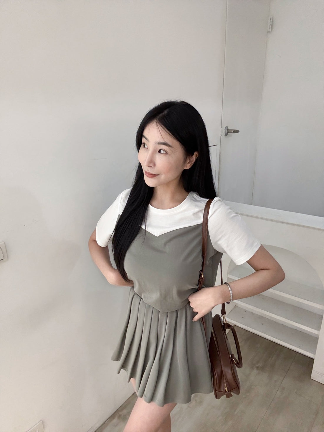輕奢感褲裙休閒套裝