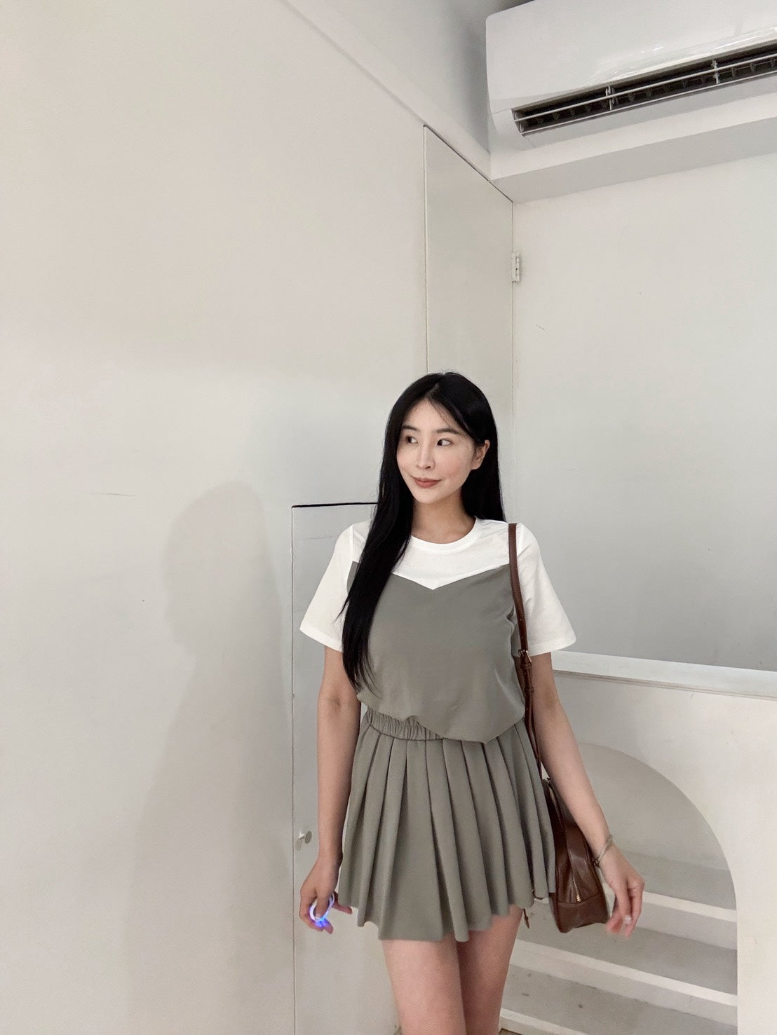 輕奢感褲裙休閒套裝