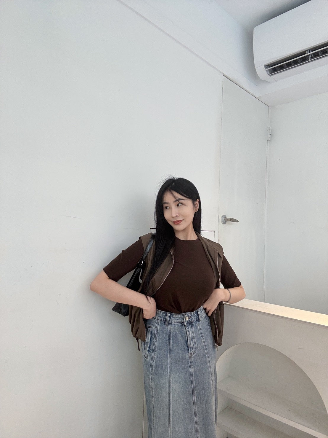 下抽繩涼感工裝背心