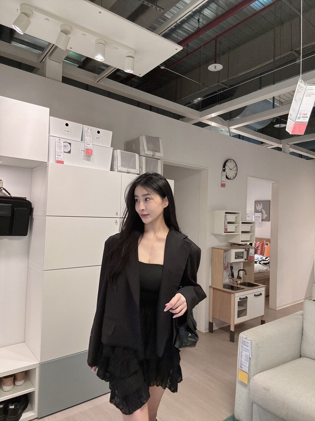 設計款廓型短版西外