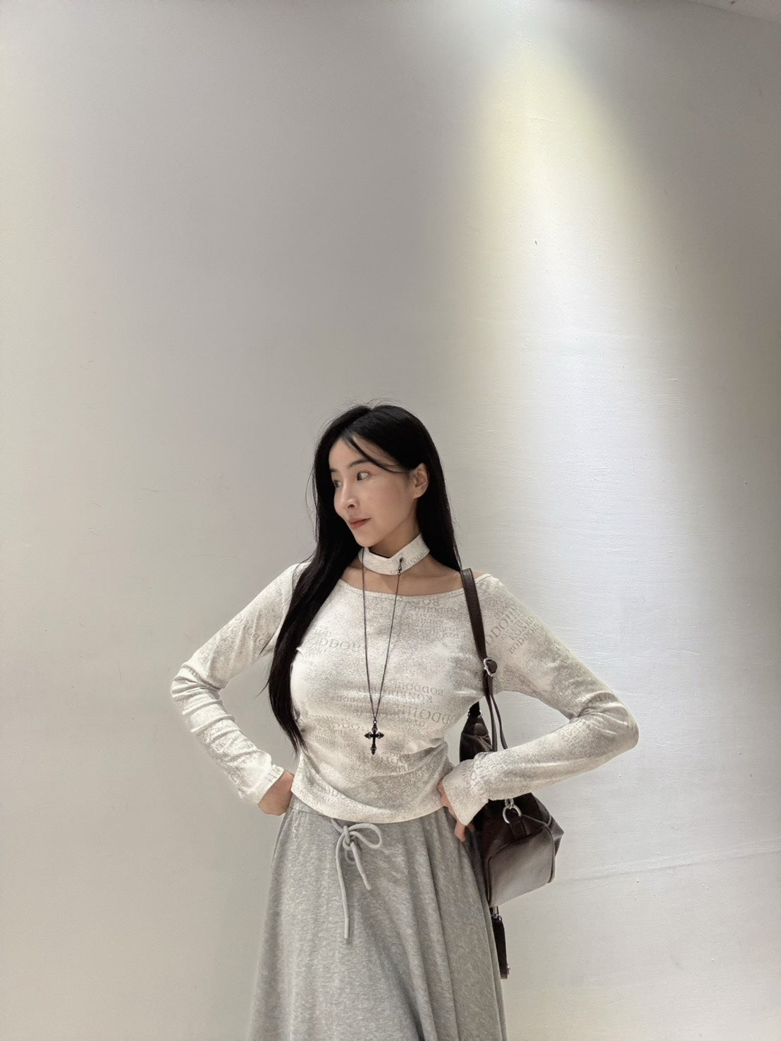 歐美感彈力上衣