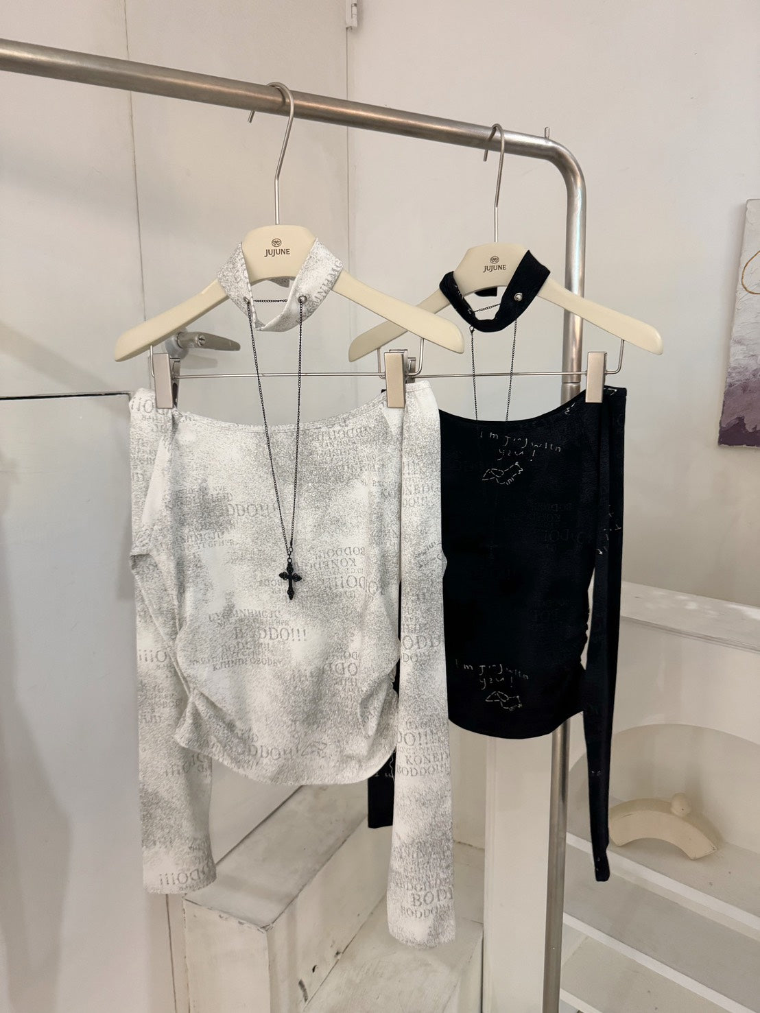 歐美感彈力上衣