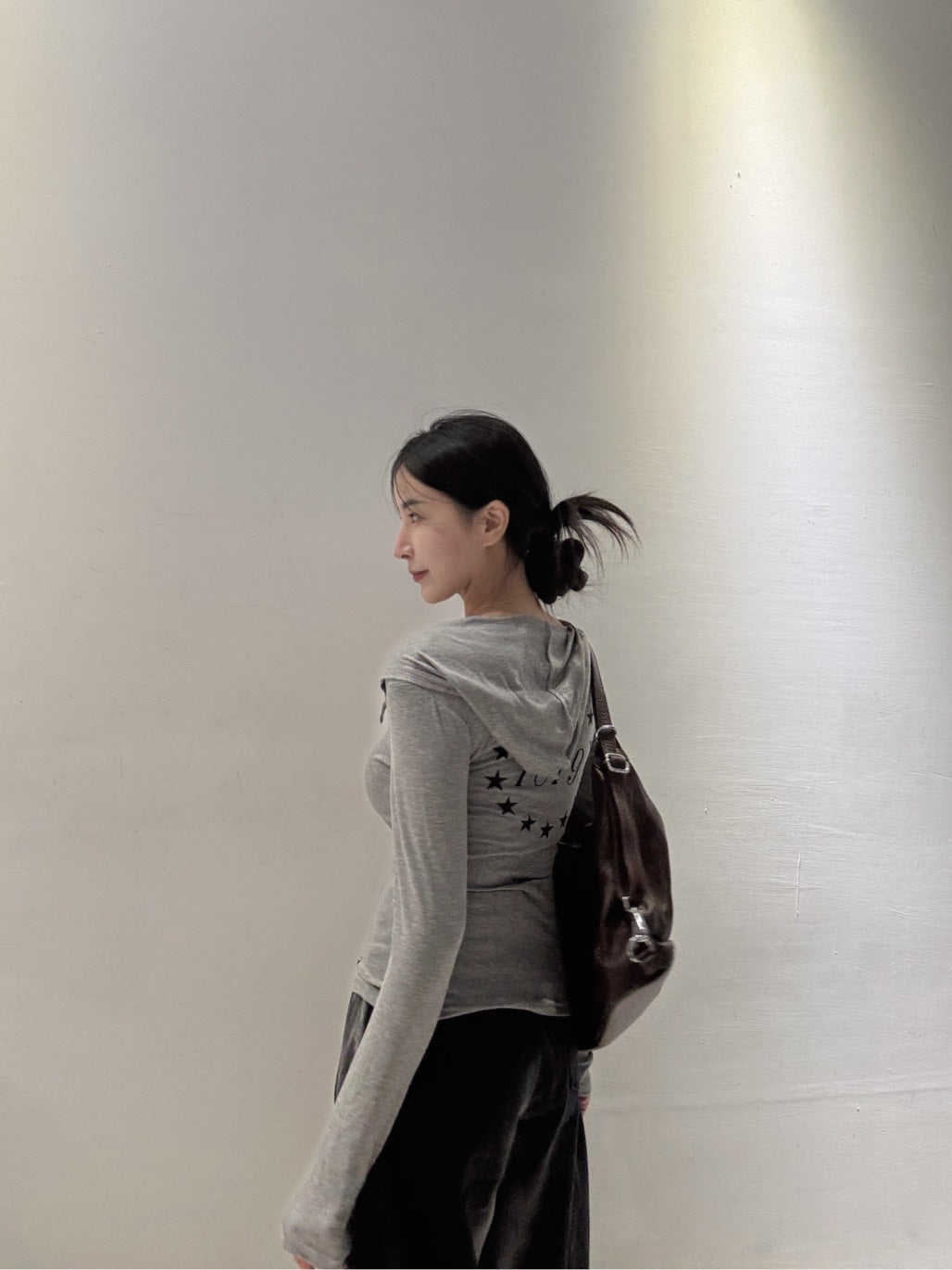 歌德風連帽彈力上衣