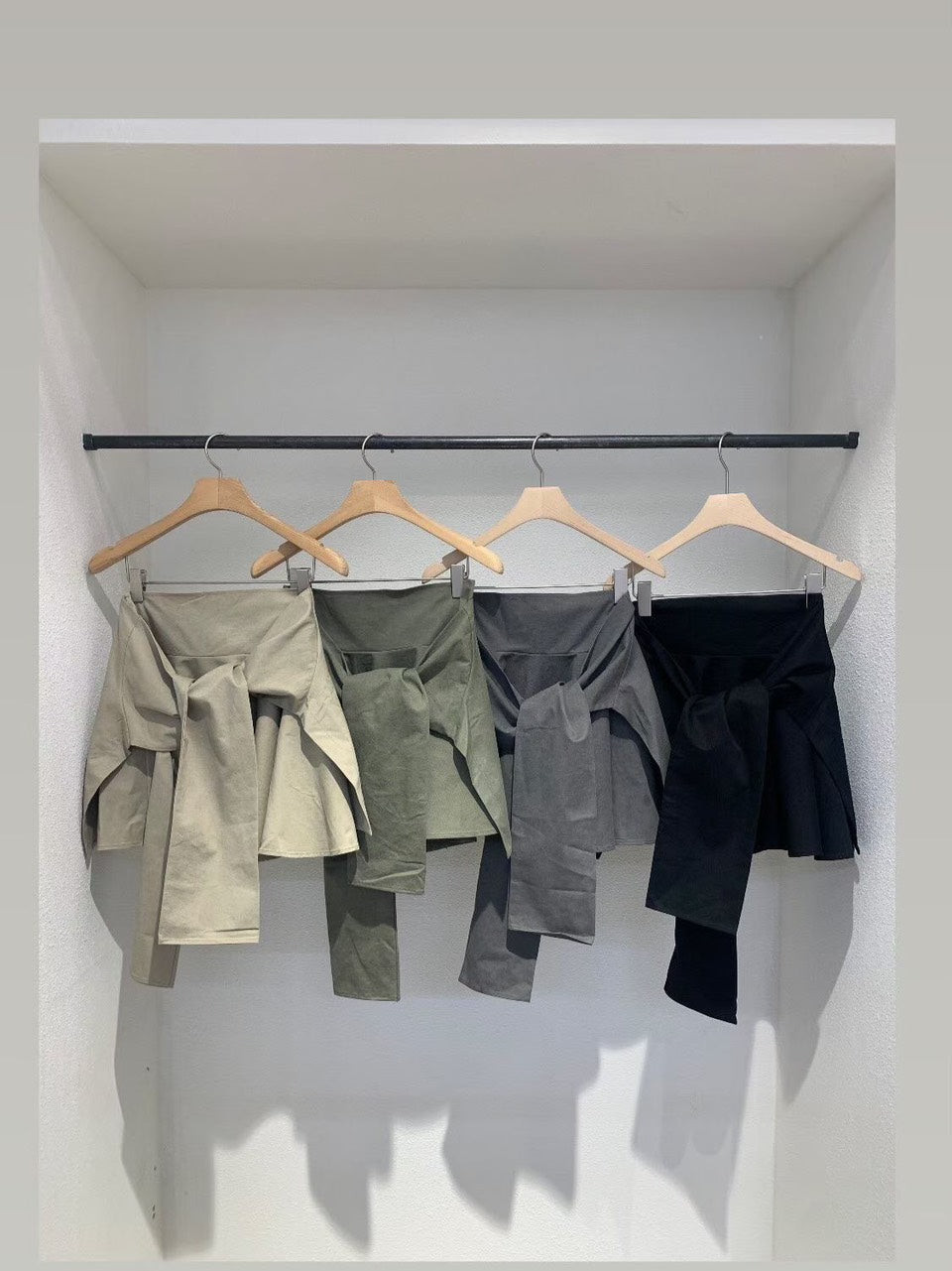 B05 蜜桃絨綁帶褲裙