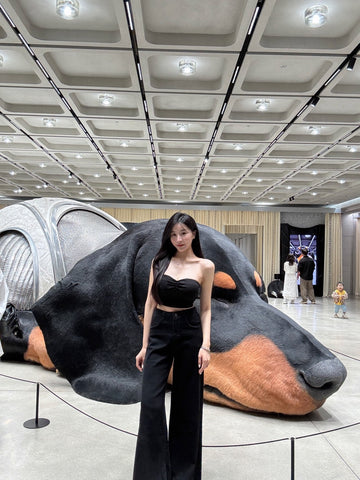 完美版型高腰落地褲