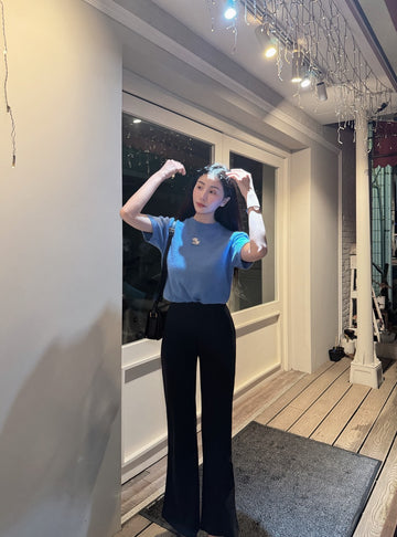 美圖秀秀長腿喇叭褲