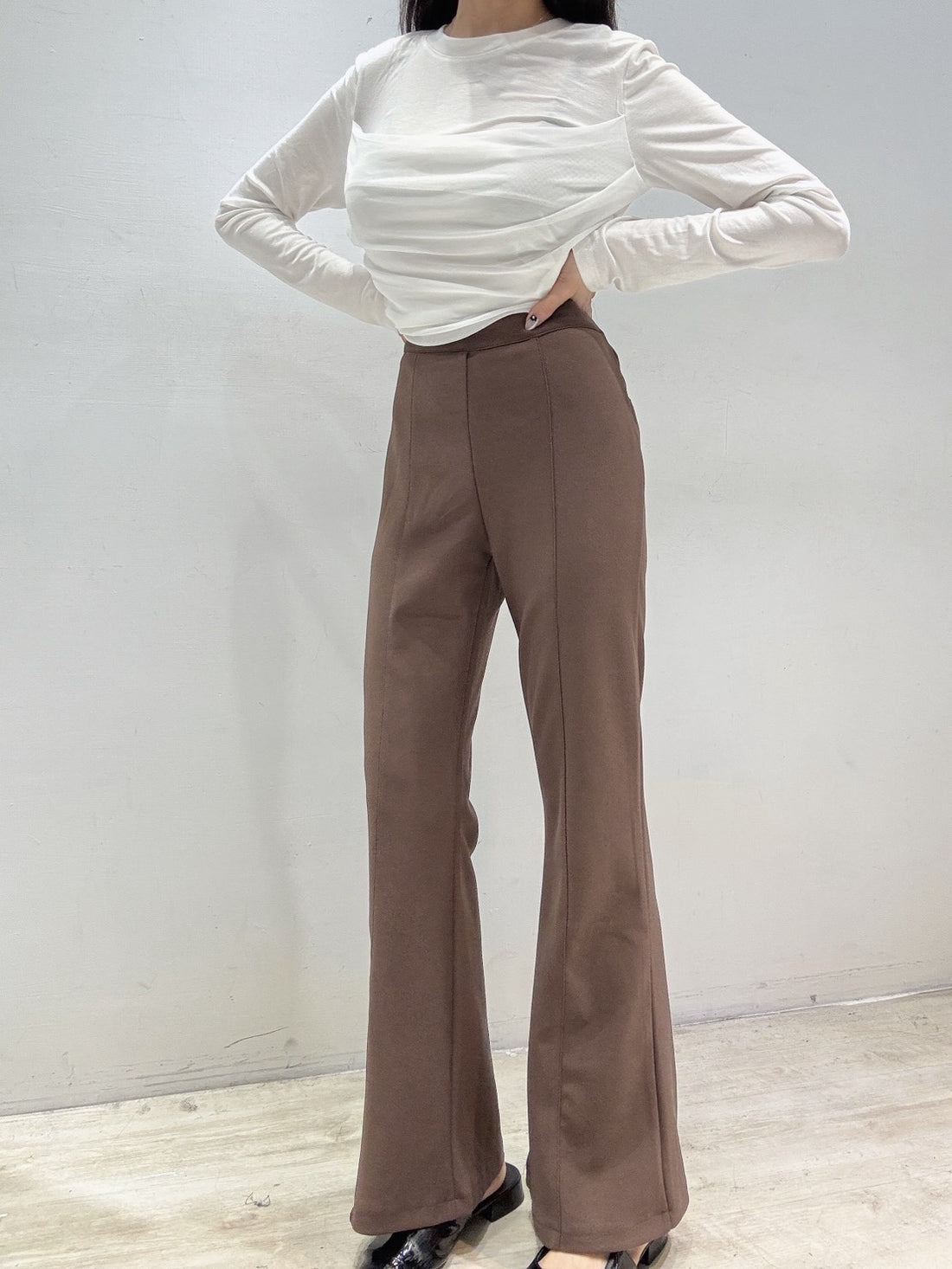 美圖秀秀長腿喇叭褲