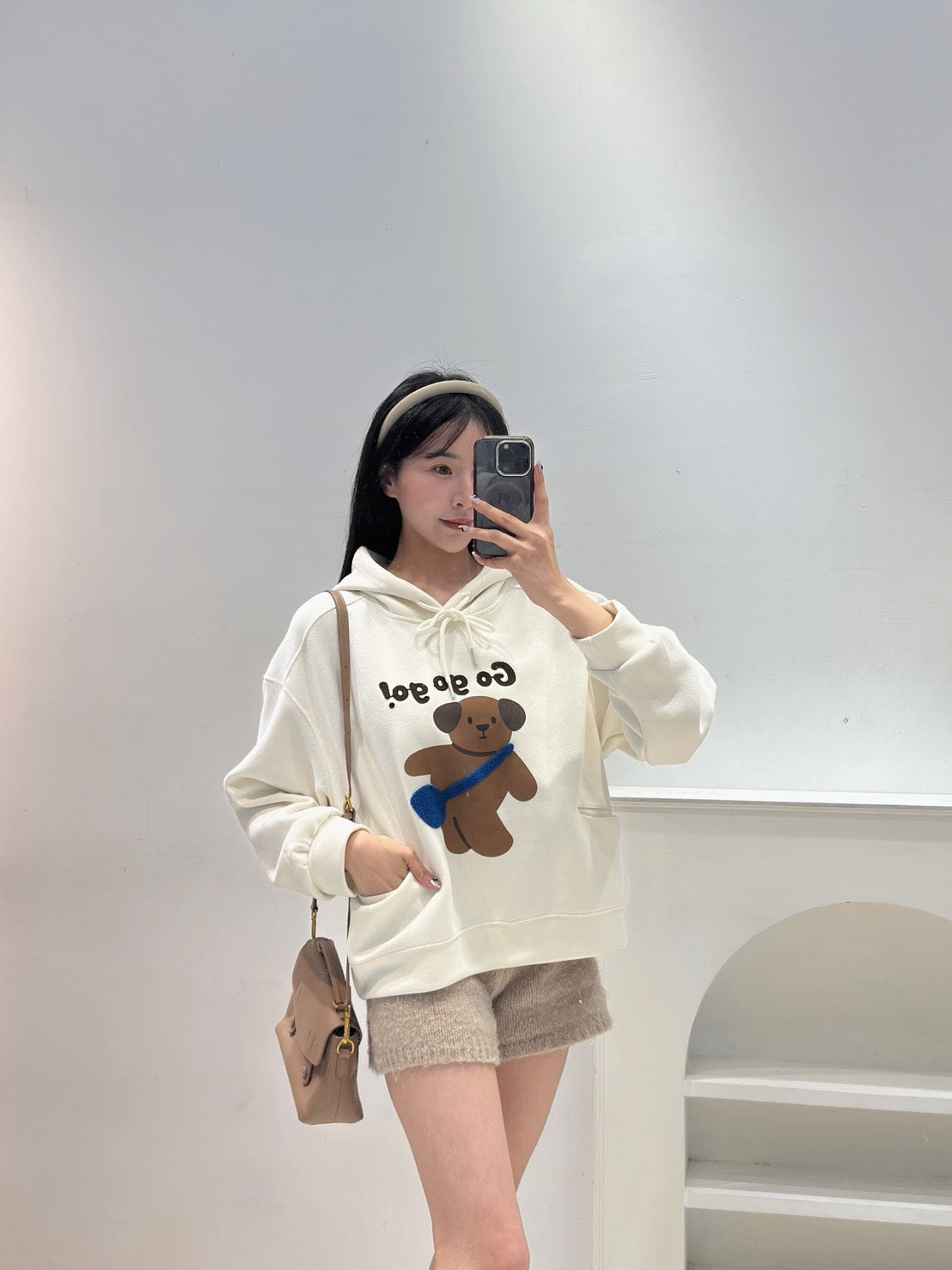 可愛小狗連帽衛衣