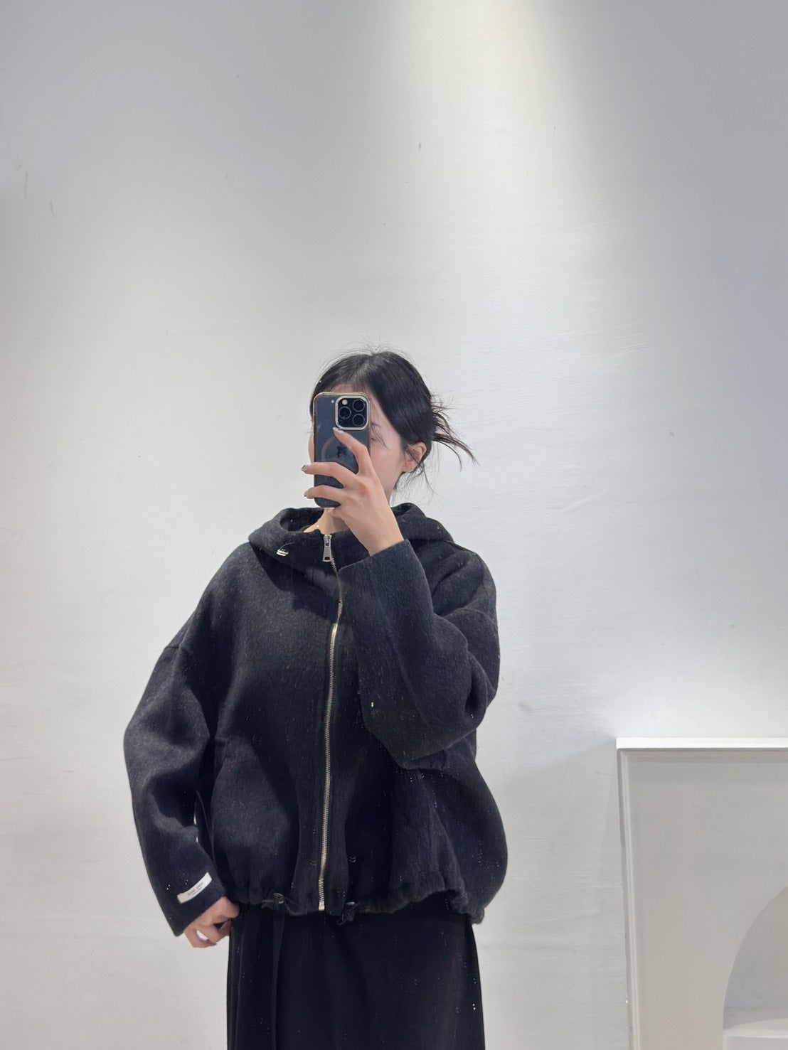 手工羊毛連帽外套