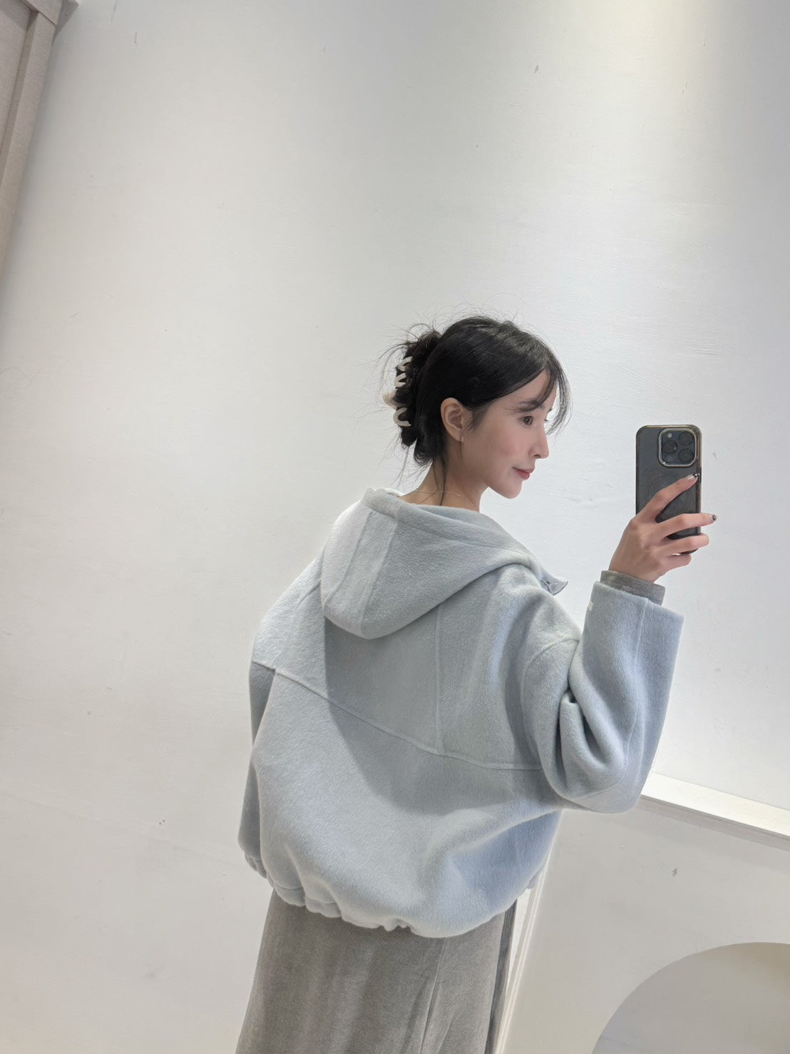 手工羊毛連帽外套