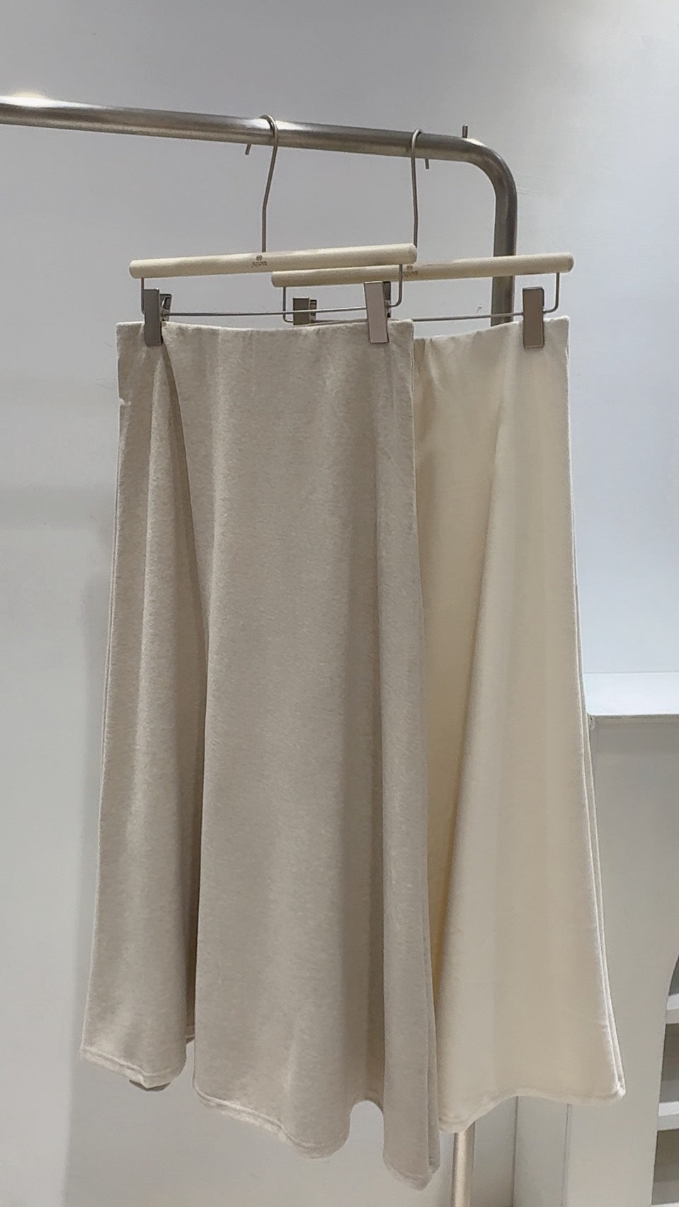 私心款彈力毛呢仙女長裙