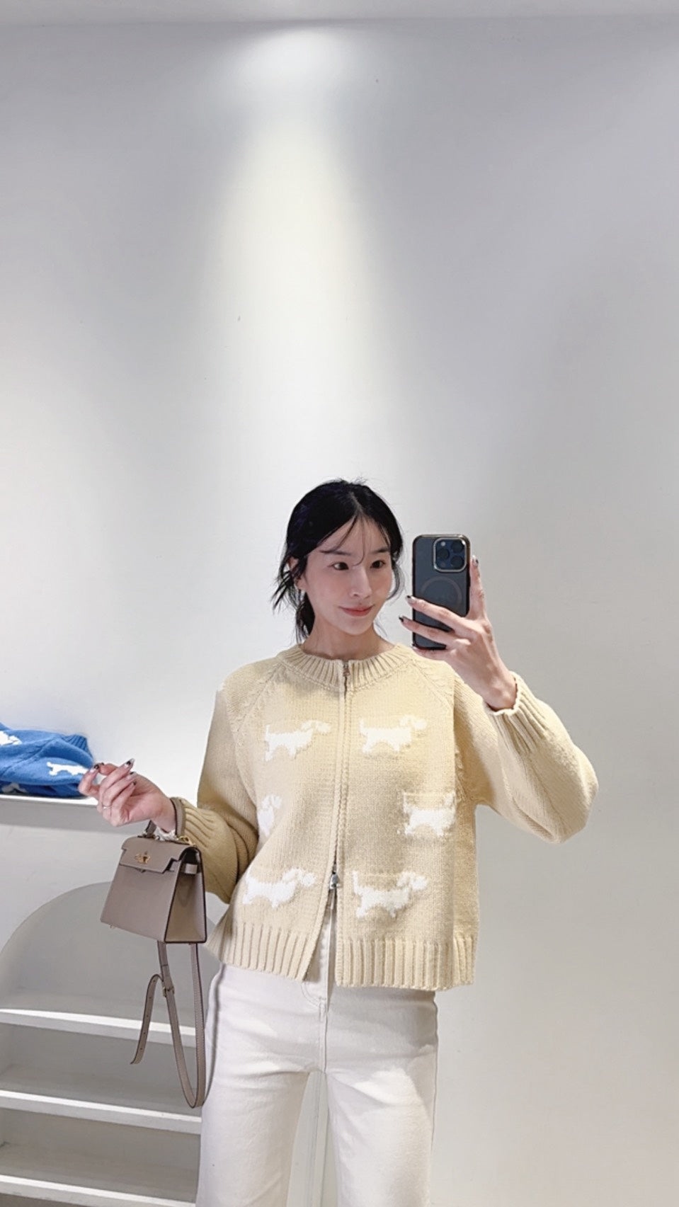 狗狗後磅針織外套