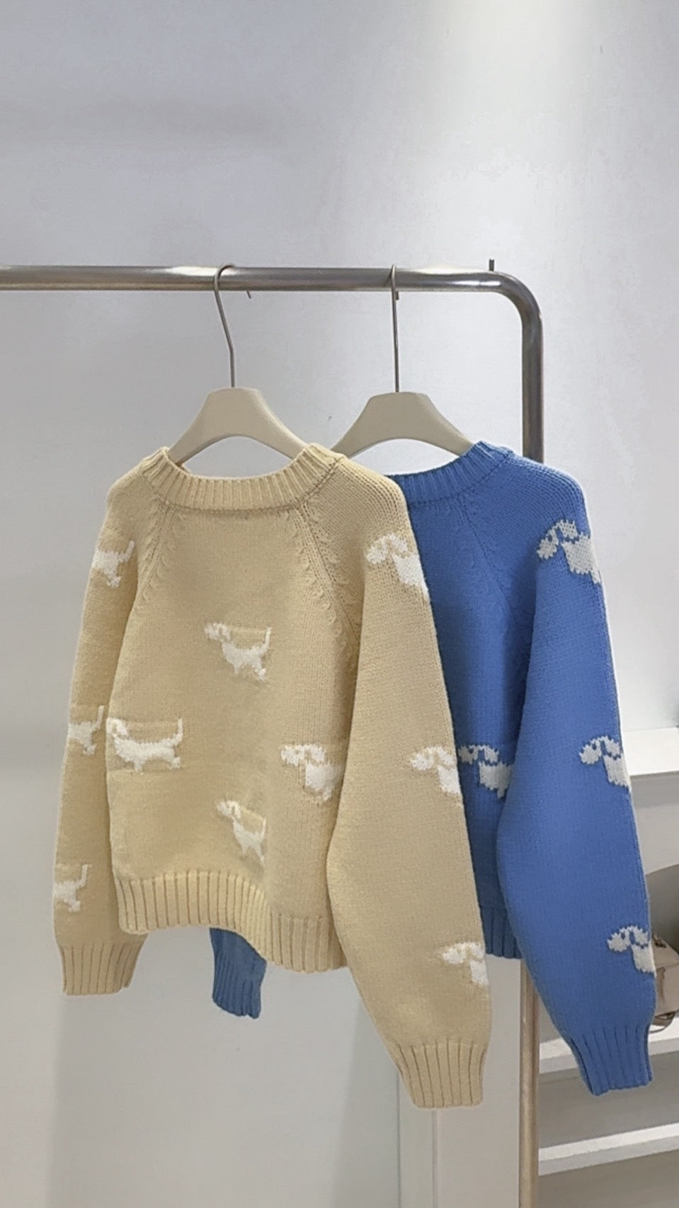 狗狗後磅針織外套