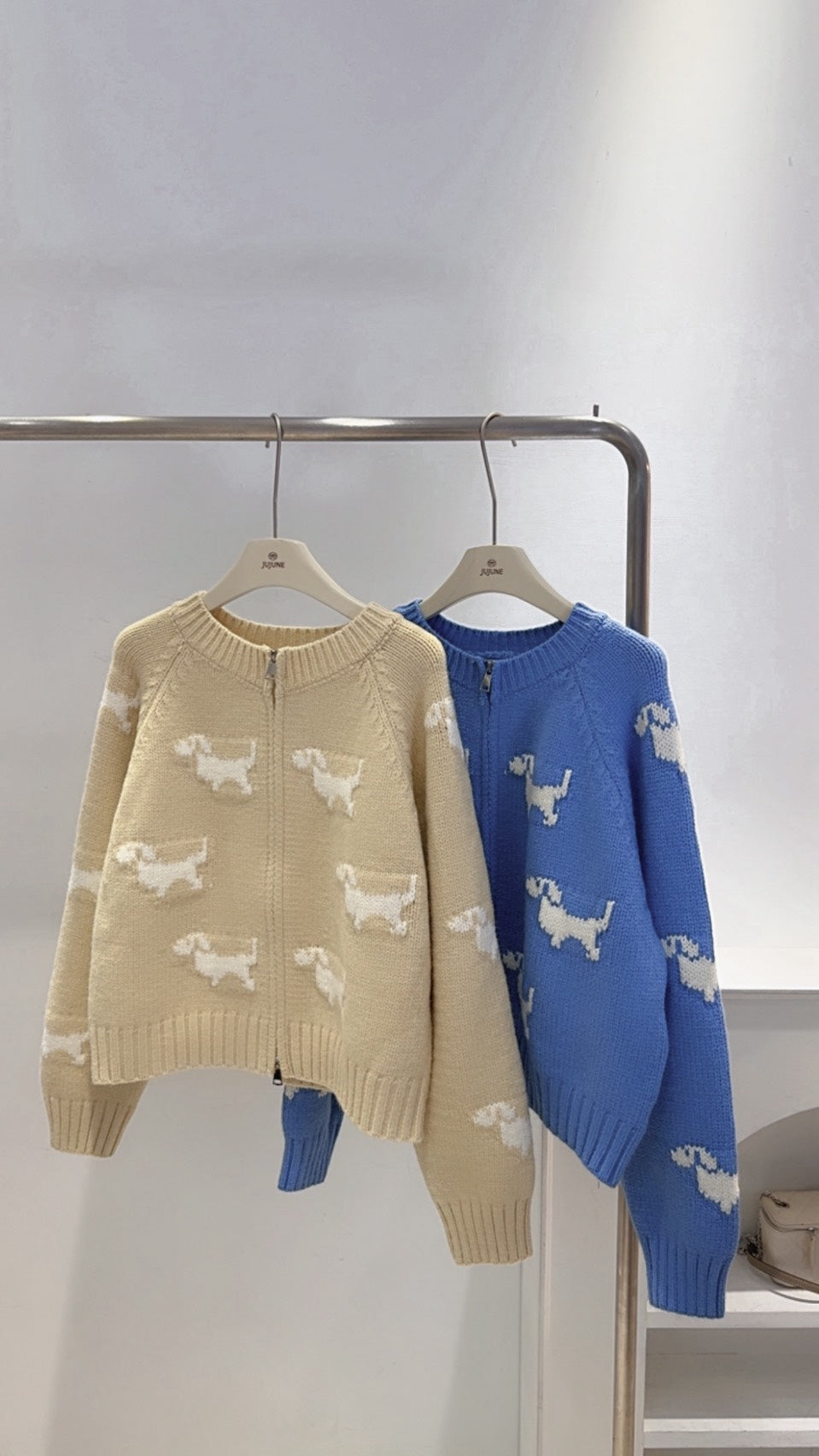 狗狗後磅針織外套