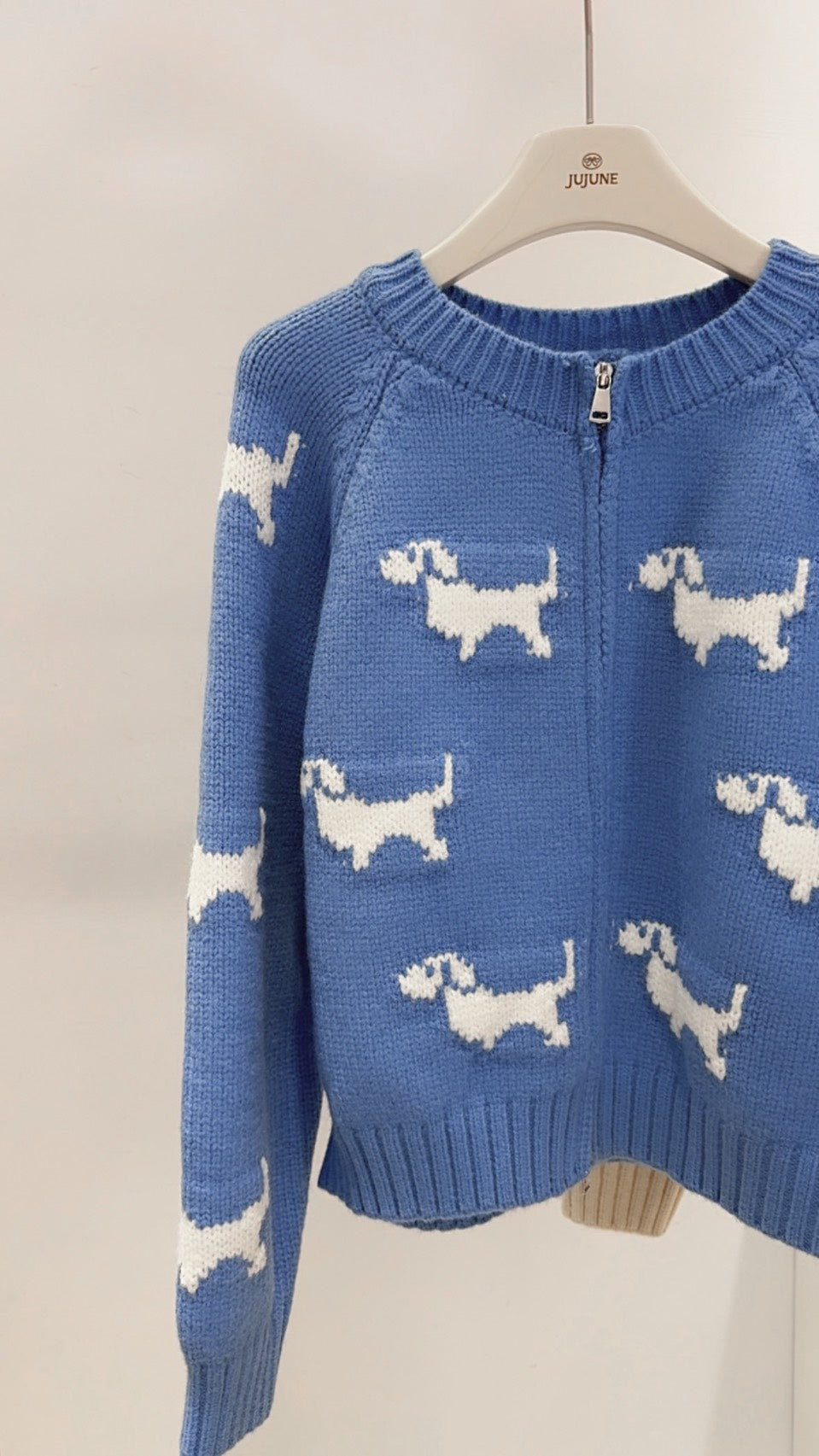 狗狗後磅針織外套