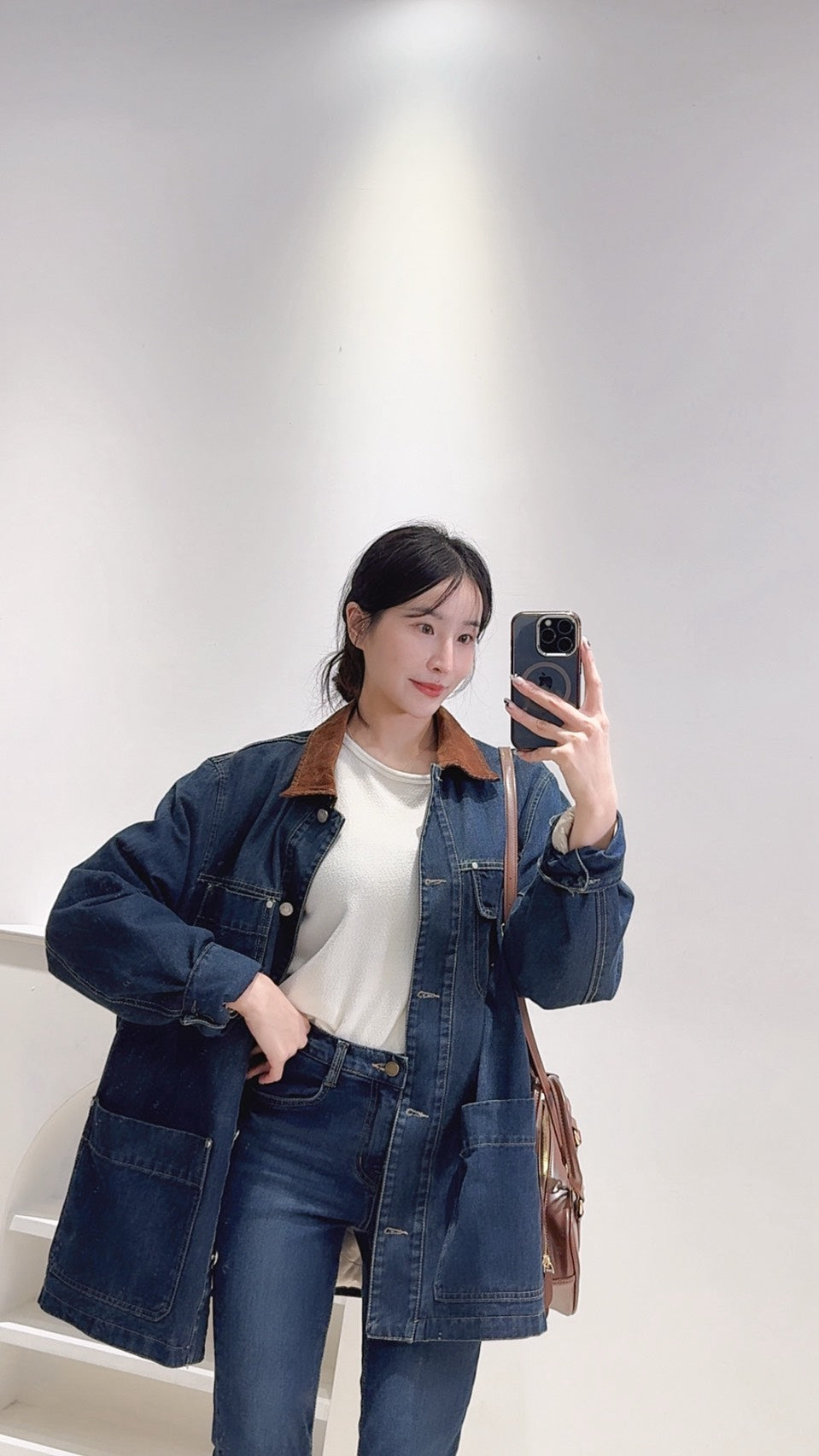 內層鴨絨牛仔夾克