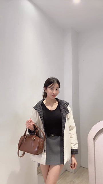 設計款雙面穿鴨絨外套