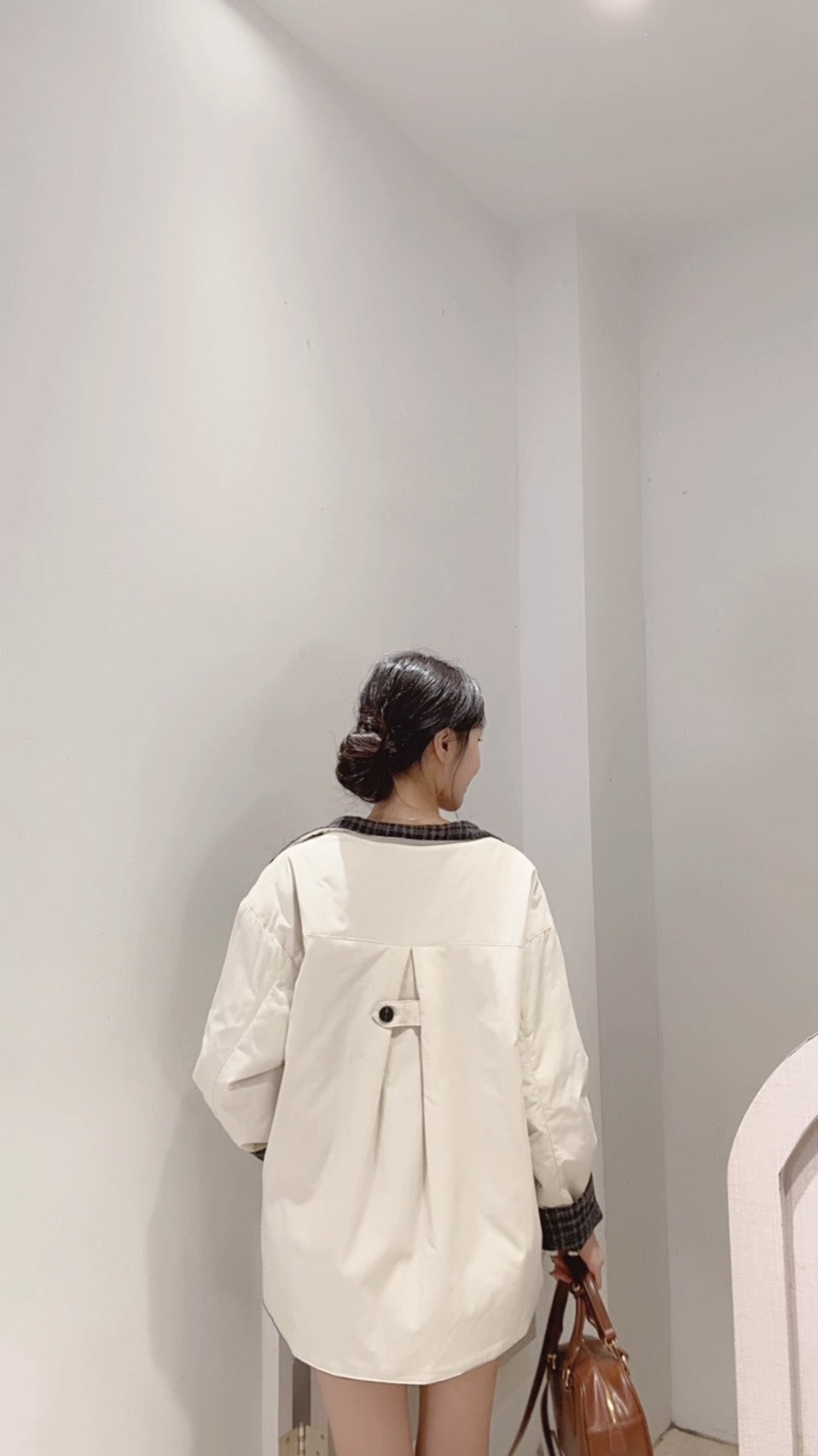 設計款雙面穿鴨絨外套