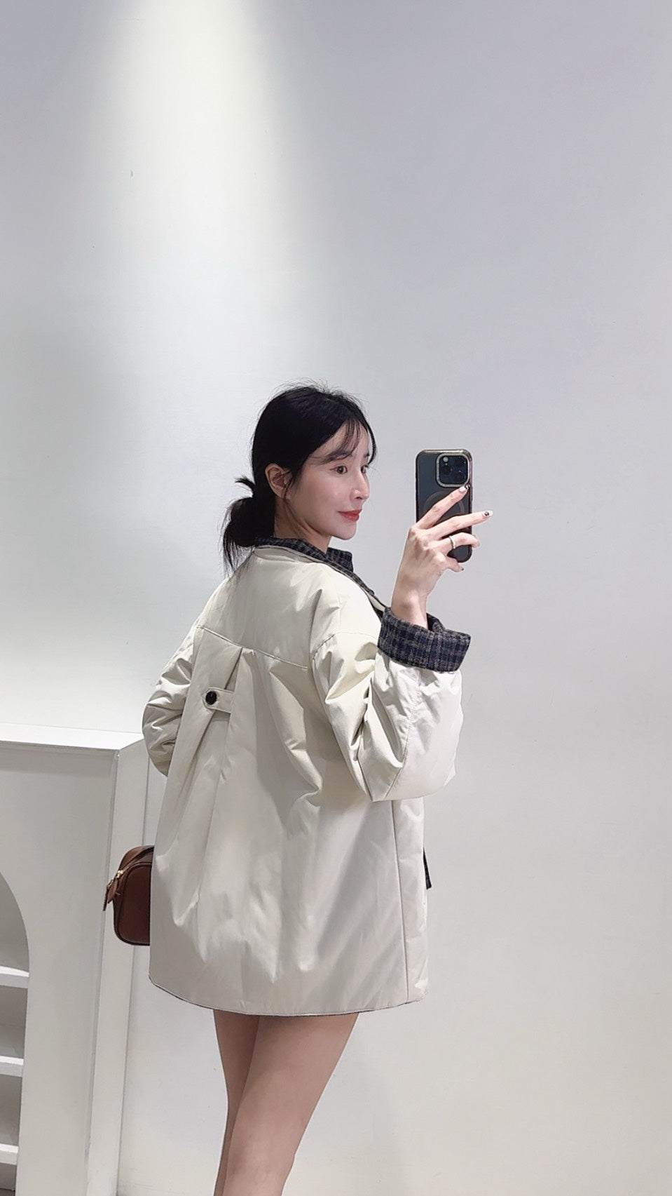 設計款雙面穿鴨絨外套