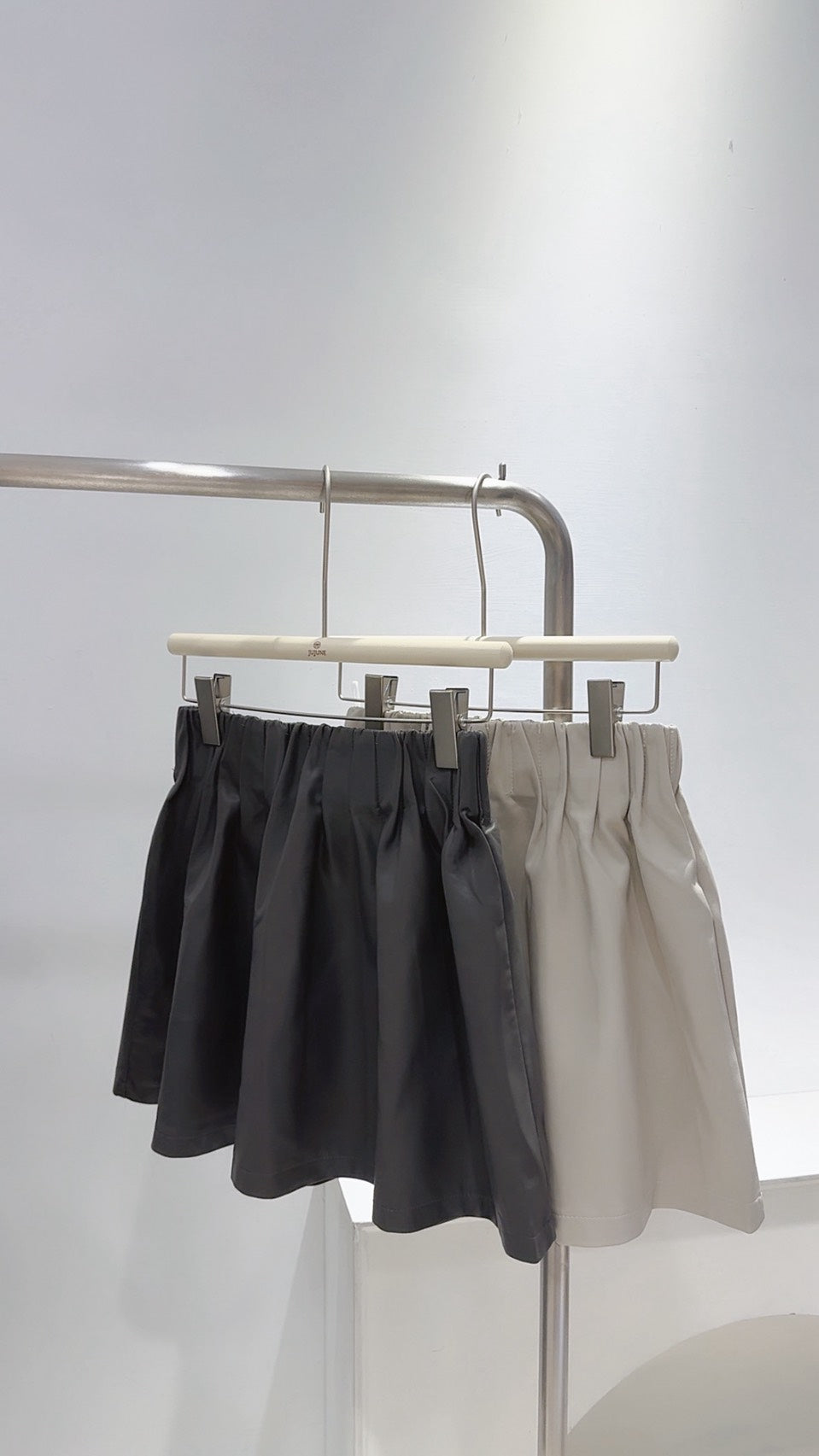 超軟皮革高腰褲裙