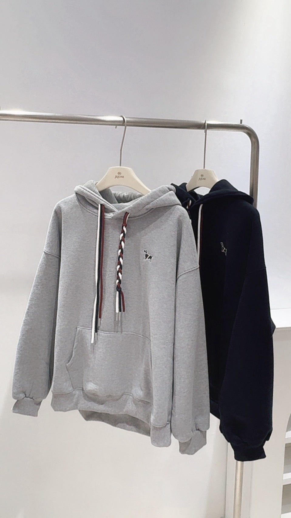 高訂款簡約刷絨連帽衛衣