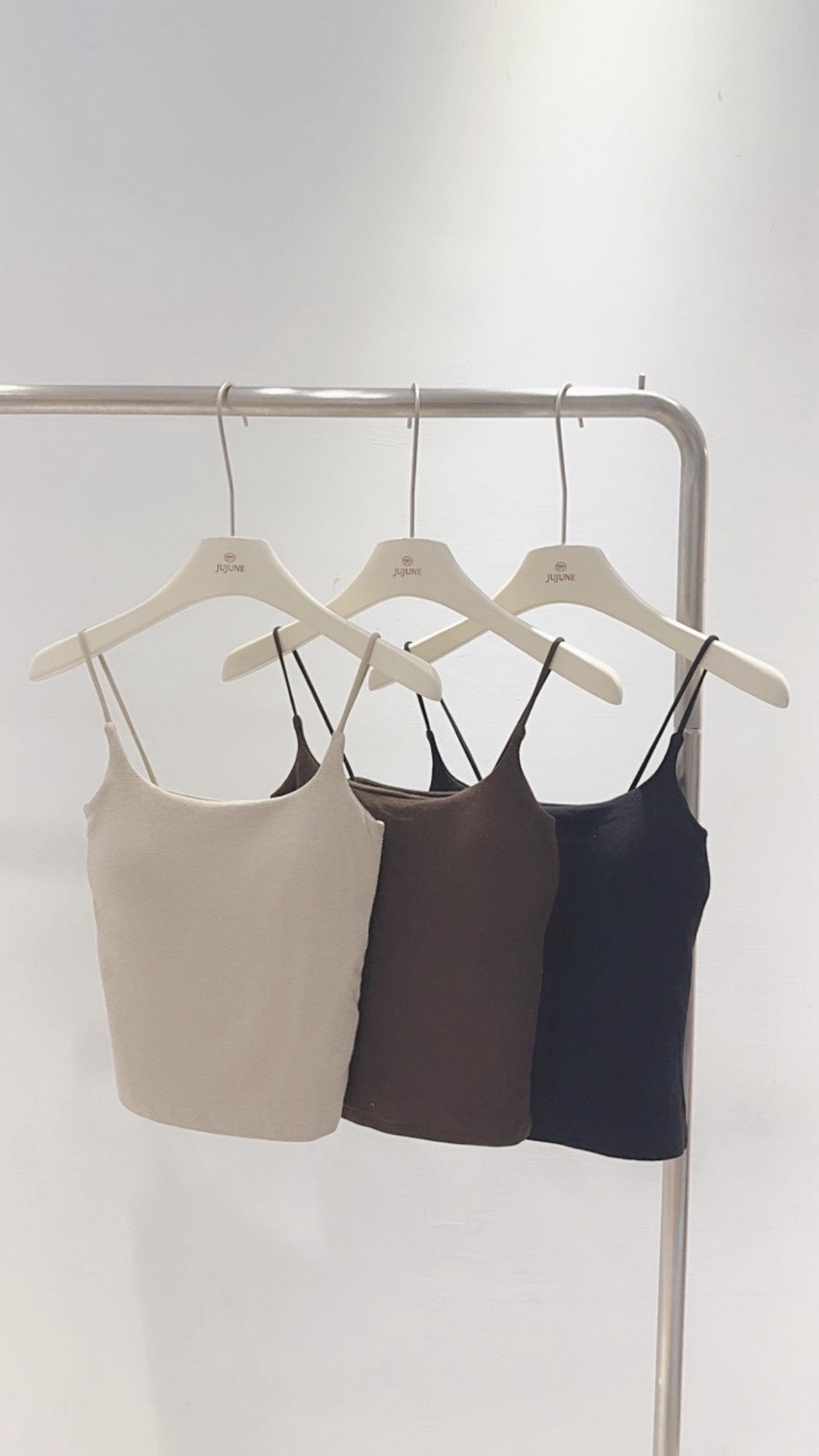 細肩帶磨毛小背心