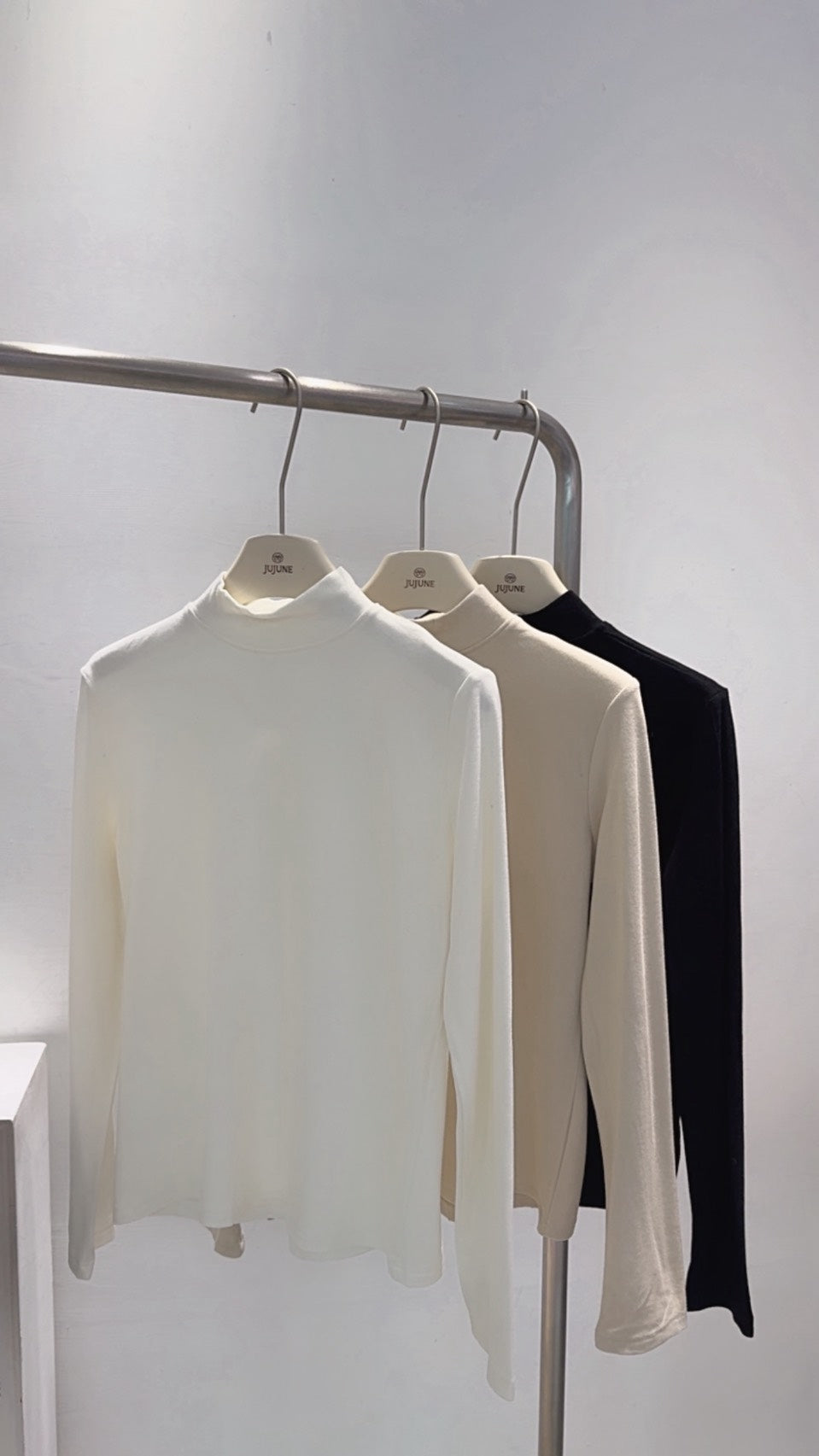 小立領薄絨上衣