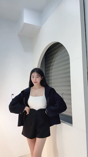 桃心褲頭修身短褲