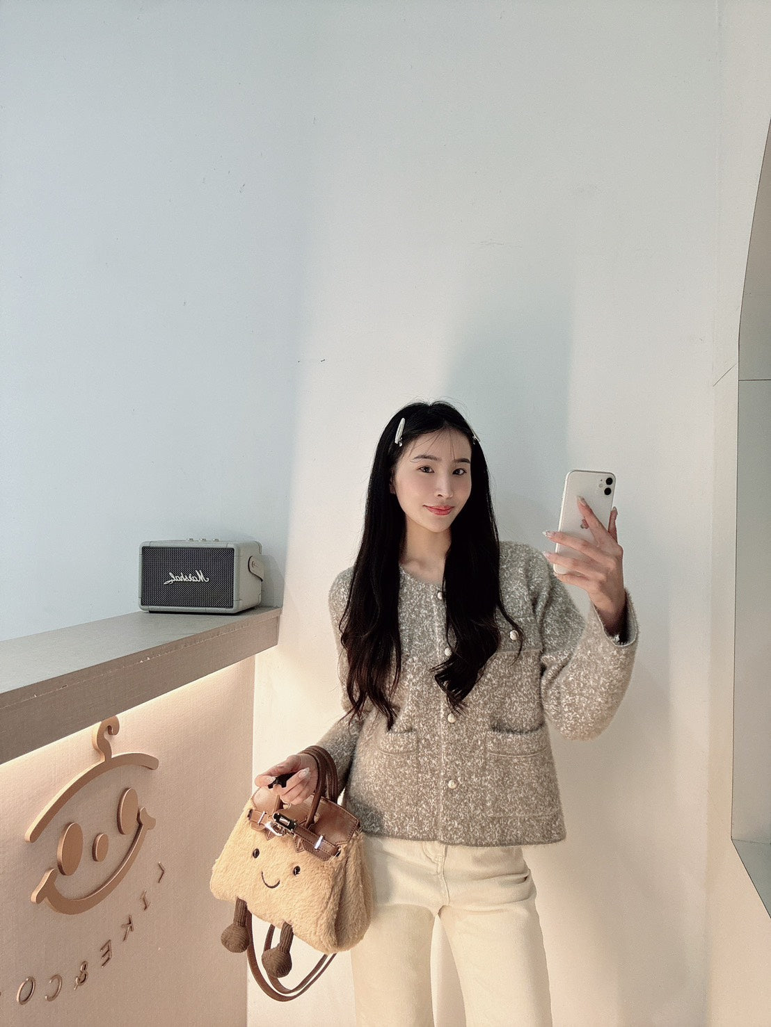 水貂絨小香外套