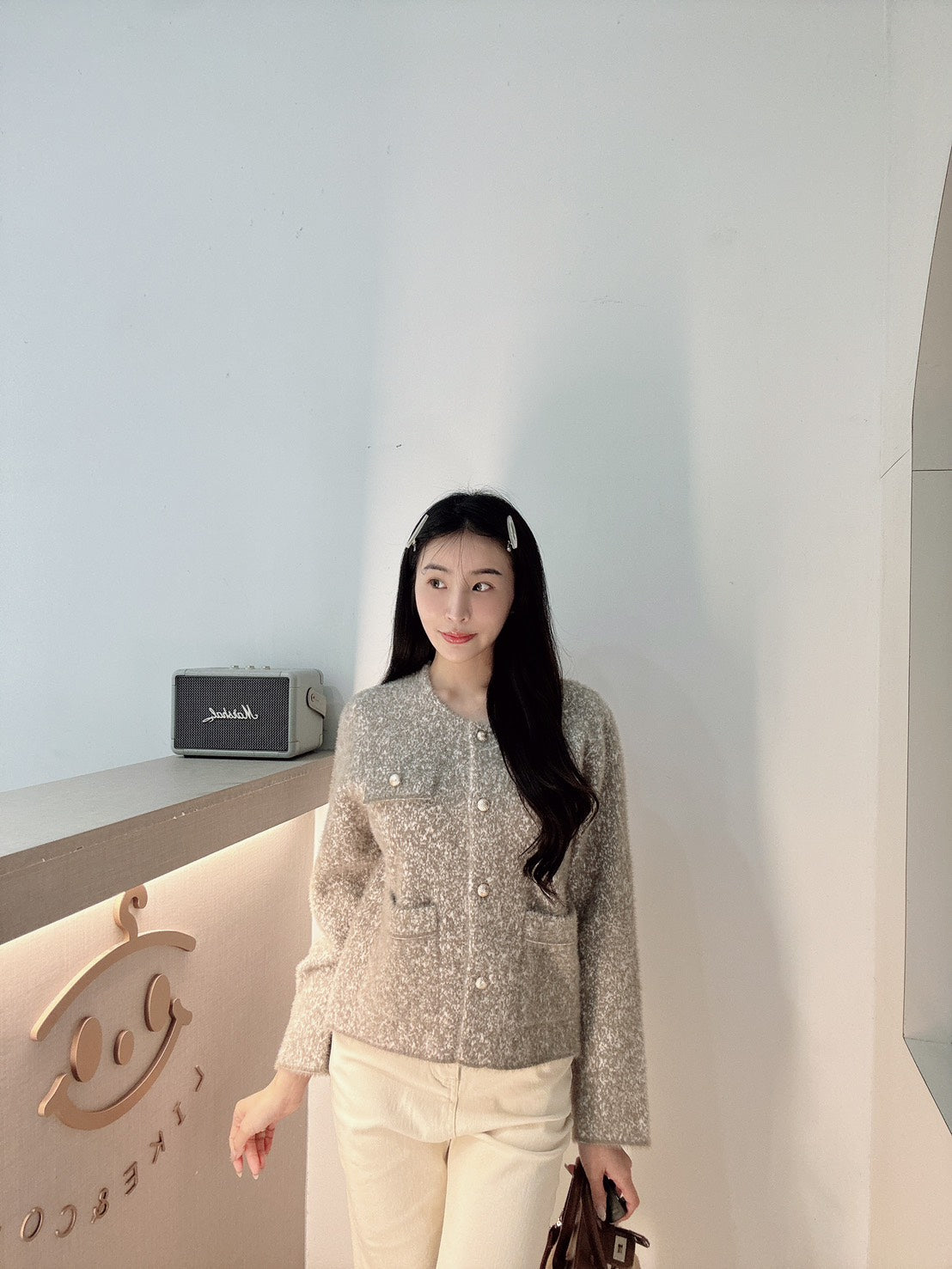 水貂絨小香外套