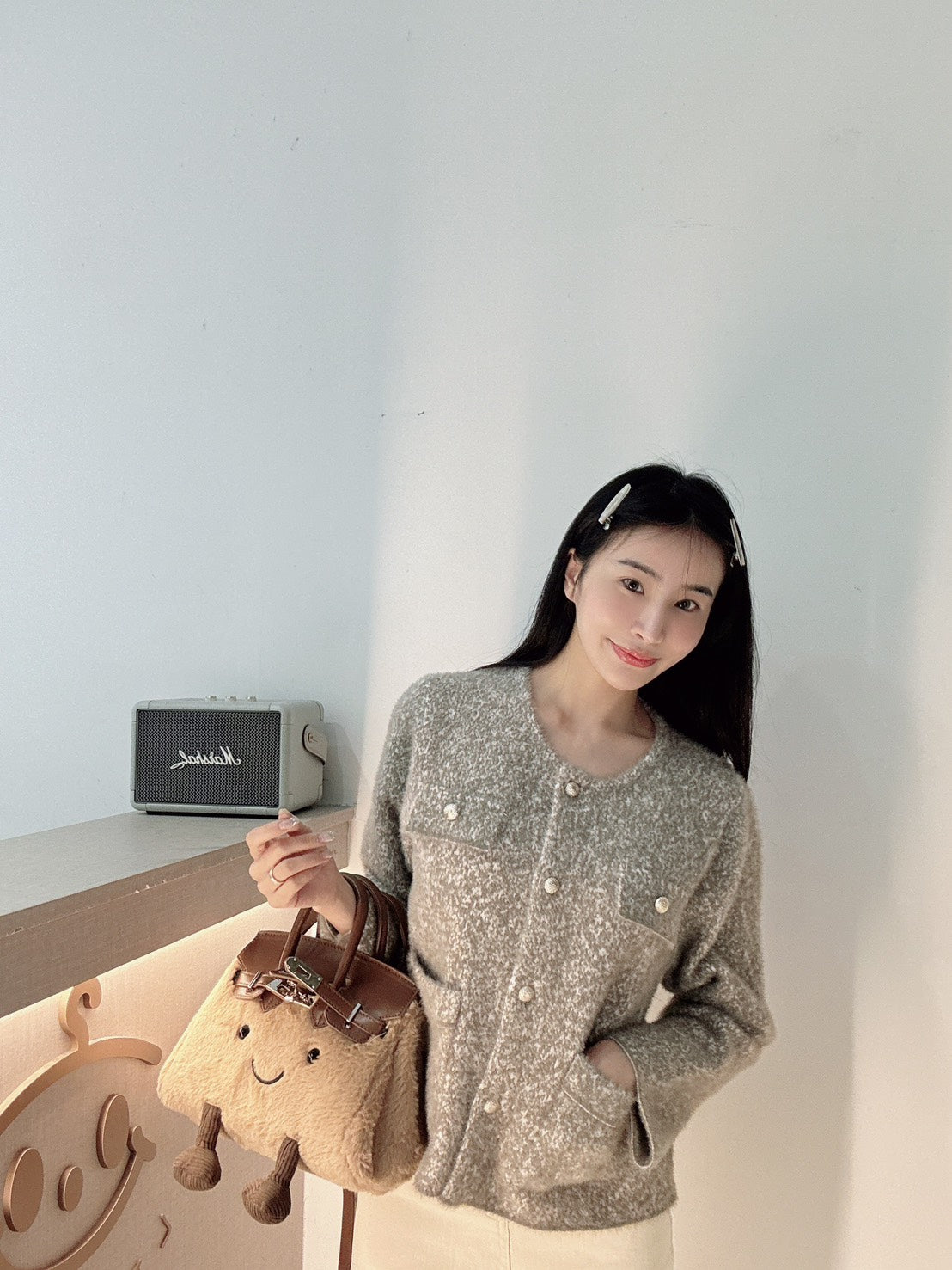 水貂絨小香外套