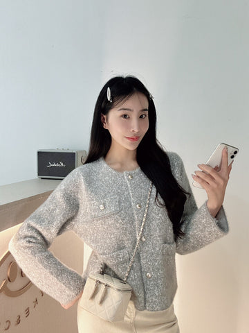 水貂絨小香外套